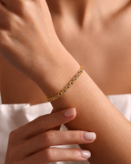 Blue CZ Tennis Bracelet