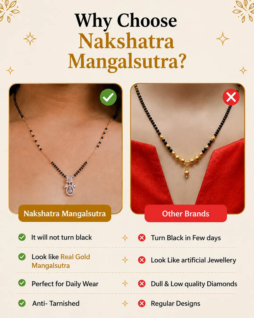 Diya Hand Mangalsutra