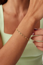 Pearl Chain Link Bracelet