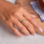 Heart Halo Imitation Ring