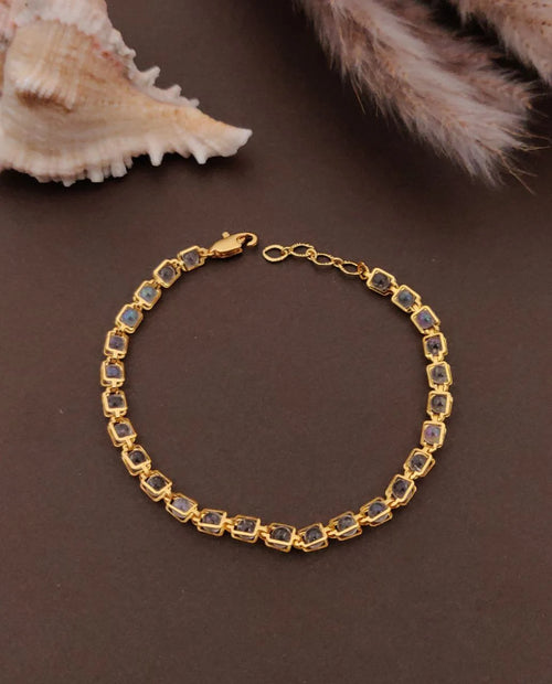 Blue CZ Tennis Bracelet