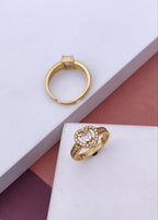 Heart Halo Imitation Ring