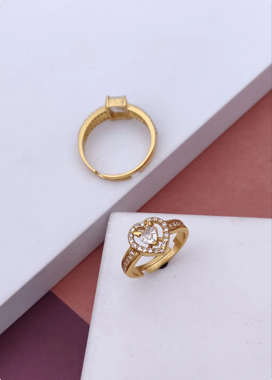 Heart Halo Imitation Ring