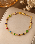 Rainbow CZ Stone Bracelet