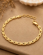 Gold Chain Link Bracelet