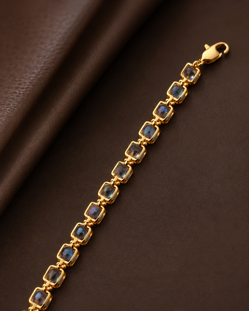 Blue CZ Tennis Bracelet