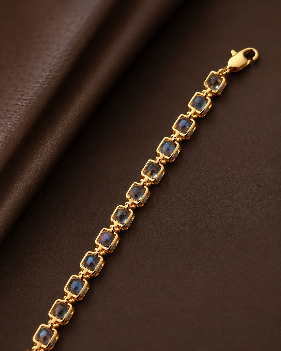 Blue CZ Tennis Bracelet