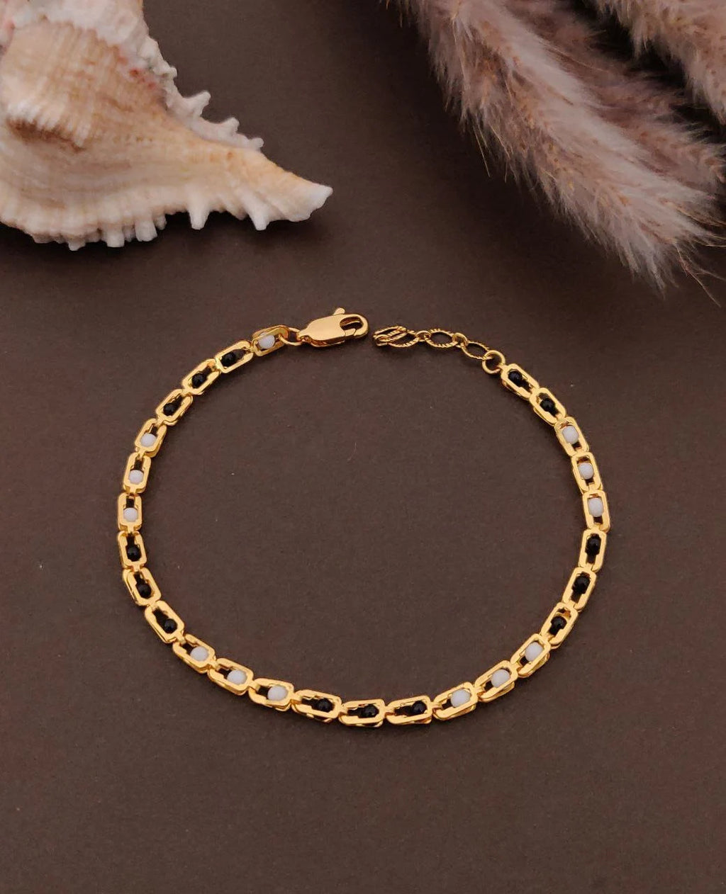 Pearl Chain Link Bracelet