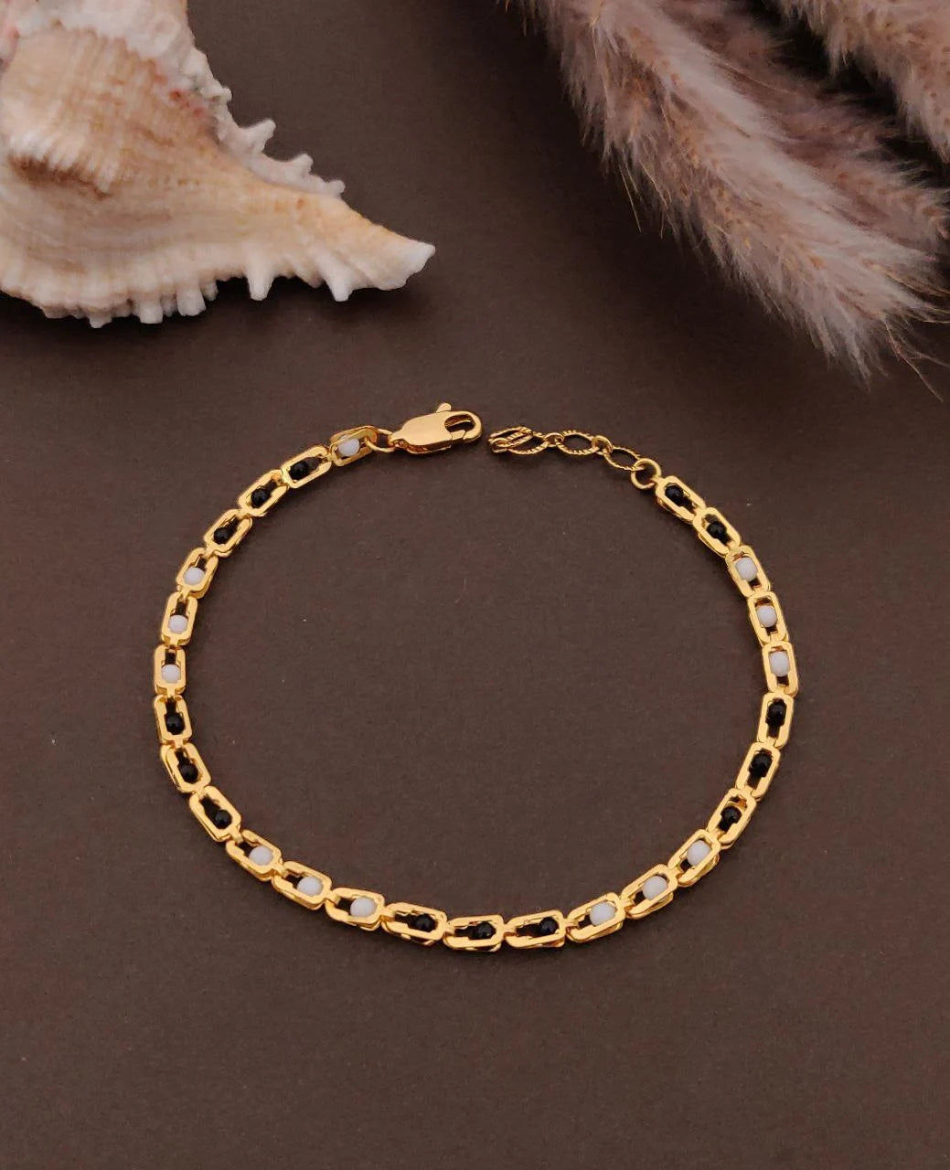Pearl Chain Link Bracelet