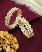 Kundan Polki Bangle (Set Of 2)